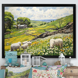 Sheep wondering Pastoral harmony - Sheep Wall Art Prints
