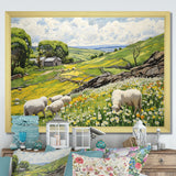 Sheep wondering Pastoral harmony - Sheep Wall Art Prints