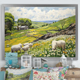 Sheep wondering Pastoral harmony - Sheep Wall Art Prints