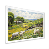 Sheep wondering Pastoral harmony - Sheep Wall Art Prints