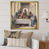 The Last Supper watercolor - Spiritual Canvas Wall Art