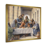 The Last Supper watercolor - Spiritual Canvas Wall Art