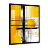 Yellow Brilliant Echoes Abstract Collages II - Abstract Canvas Wall Art