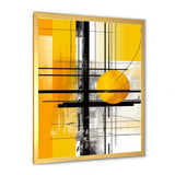 Yellow Brilliant Echoes Abstract Collages II - Abstract Canvas Wall Art