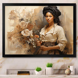 African Historical portrait  - People Canvas Wall Art