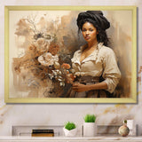 African Historical portrait  - People Canvas Wall Art