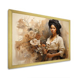 African Historical portrait  - People Canvas Wall Art