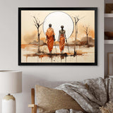 African Bushmen of Kalahari II - People Canvas Wall Art