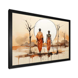 African Bushmen of Kalahari II - People Canvas Wall Art