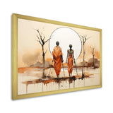 African Bushmen of Kalahari II - People Canvas Wall Art