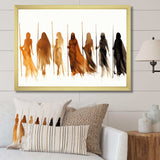 Orange African Somali Nomadic Tales II - People Canvas Wall Art