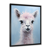 Grey Majestic Alpaca portrait - Gray Alpaca Wall Art