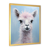 Grey Majestic Alpaca portrait - Gray Alpaca Wall Art