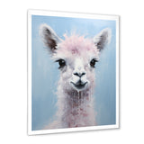 Grey Majestic Alpaca portrait - Gray Alpaca Wall Art