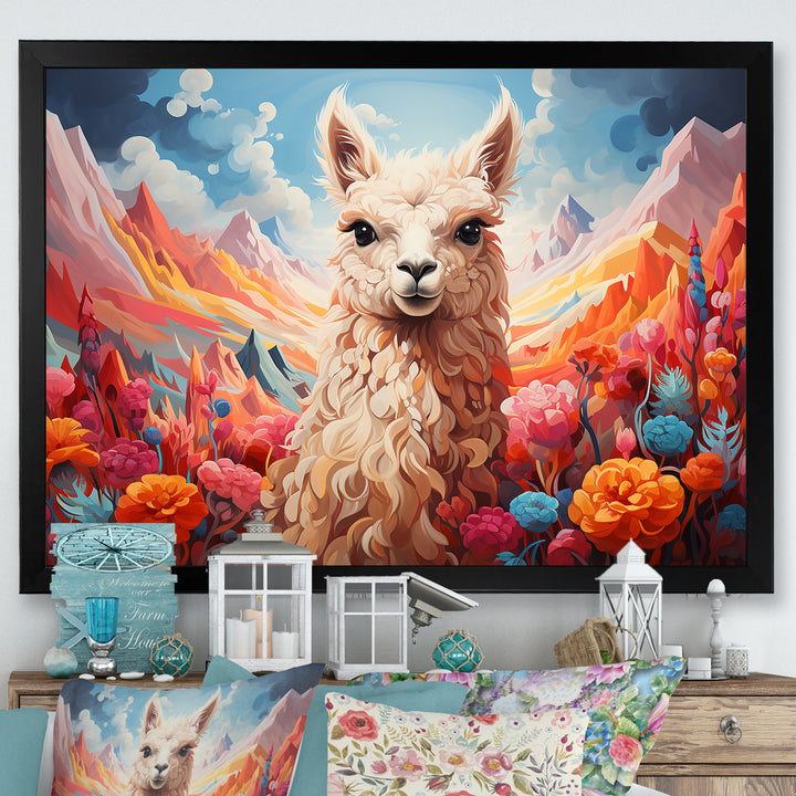 Enchanting Alpaca valley - Alpaca Home Decor Art