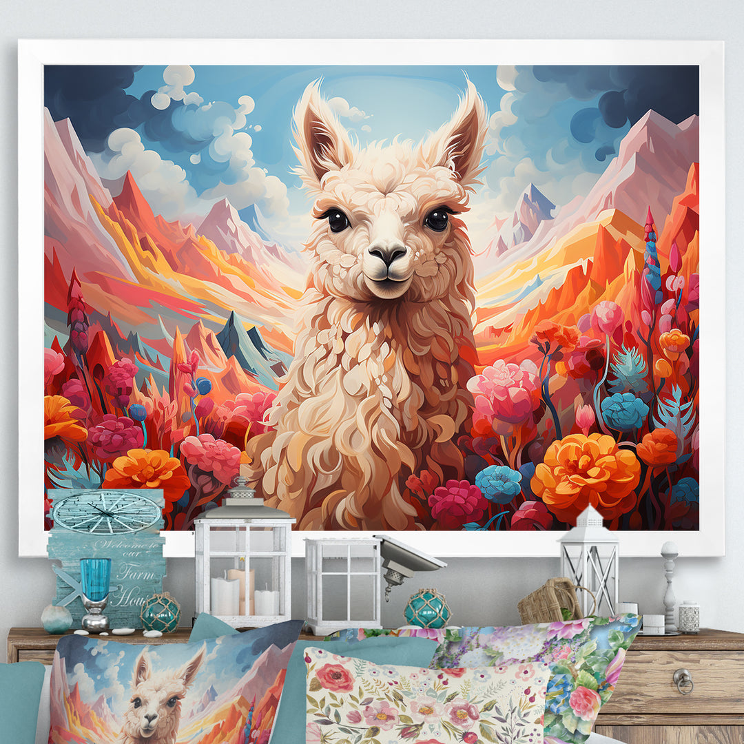 Enchanting Alpaca valley - Alpaca Home Decor Art