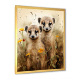 Otters meadow blooms Playtime - Marine Animals Living Room Wall Art