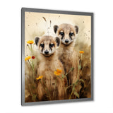 Otters meadow blooms Playtime - Marine Animals Living Room Wall Art