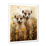 Otters meadow blooms Playtime - Marine Animals Living Room Wall Art
