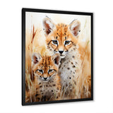 Cheetahs Tranquil meadow portrait - Cheetah Bedroom Wall Art