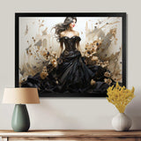 Black and Gold Haute Couture fashion Masterpiece - Fashion Canvas Wall Art