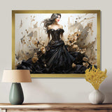 Black and Gold Haute Couture fashion Masterpiece - Fashion Canvas Wall Art