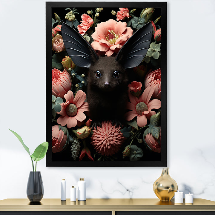 Surreal Bat Fantasy - Bat Framed Canvas Art