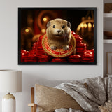 Royalty Beaver Beauty - Brown Beaver Wall Art