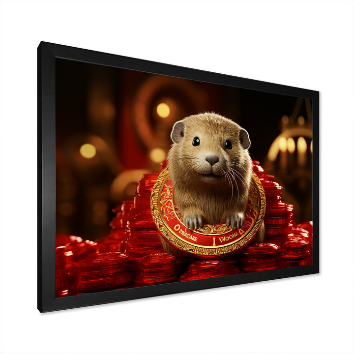 Royalty Beaver Beauty - Brown Beaver Wall Art