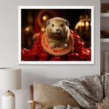 Royalty Beaver Beauty - Brown Beaver Wall Art