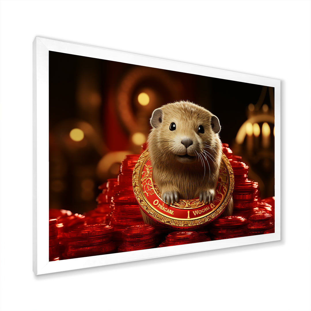 Royalty Beaver Beauty - Brown Beaver Wall Art