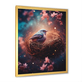 Floral bird nest harmony - Bird Wall Decor