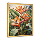 Birds of paradise tropical flowers I - Floral Canvas Wall Art