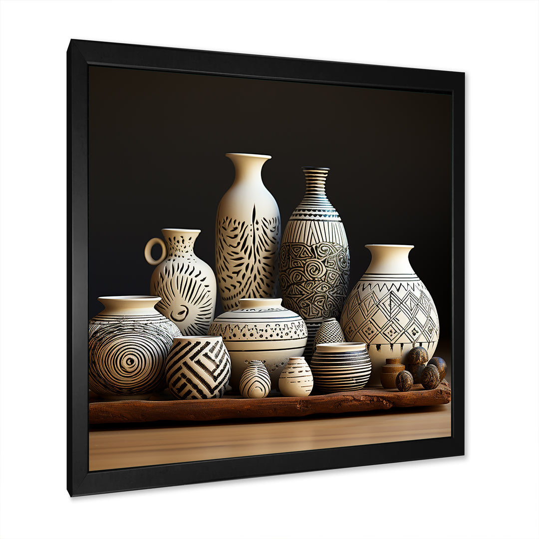 White Avant Garden boho Pottery - Animal Nursery Home Decor Art