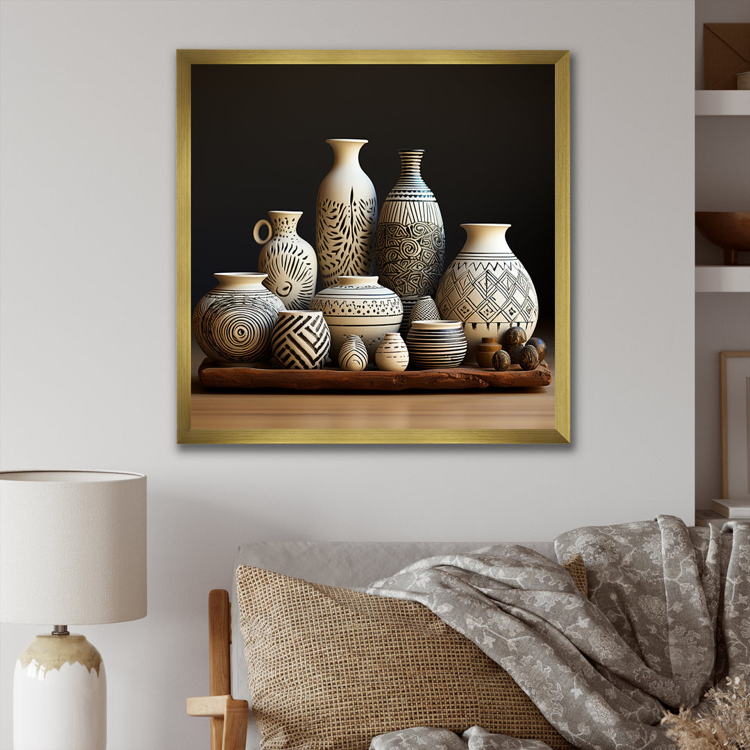 White Avant Garden boho Pottery - Animal Nursery Home Decor Art