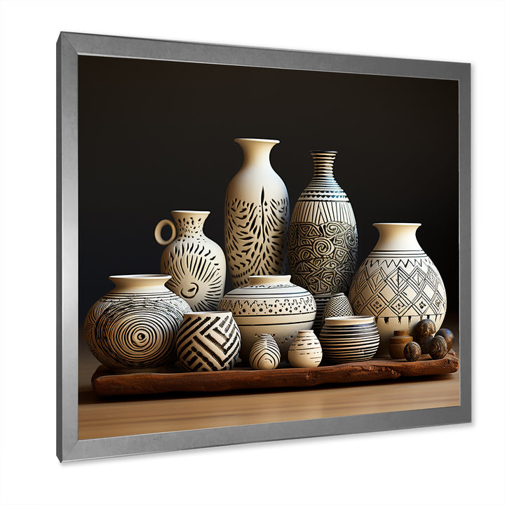 White Avant Garden boho Pottery - Animal Nursery Home Decor Art