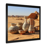 Surreal pottery Ceramics desert dreams - Toucan Canvas Wall Art