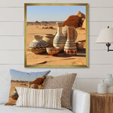 Surreal pottery Ceramics desert dreams - Toucan Canvas Wall Art