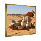 Surreal pottery Ceramics desert dreams - Toucan Canvas Wall Art