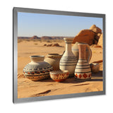 Surreal pottery Ceramics desert dreams - Toucan Canvas Wall Art