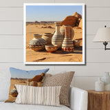 Surreal pottery Ceramics desert dreams - Toucan Canvas Wall Art