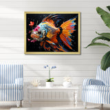 Pink butterfly fish Ocean Dance - Butterfly Fish Wall Art Prints