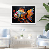 Pink butterfly fish Ocean Dance - Butterfly Fish Wall Art Prints