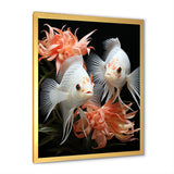 Coral Classical Butterfly fish Symphony - Coral Butterfly Fish Wall Art