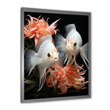 Coral Classical Butterfly fish Symphony - Coral Butterfly Fish Wall Art