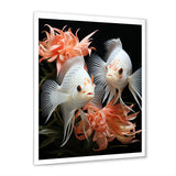 Coral Classical Butterfly fish Symphony - Coral Butterfly Fish Wall Art