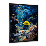 Blue butterfly fish Marine Grace - Butterfly Fish Bedroom Wall Art