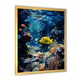 Blue butterfly fish Marine Grace - Butterfly Fish Bedroom Wall Art