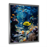Blue butterfly fish Marine Grace - Butterfly Fish Bedroom Wall Art