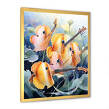 Orange butterfly fish melodic music - Butterfly Fish Canvas Wall Art